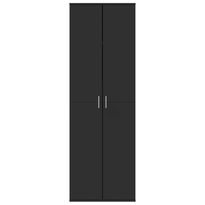 Highboard 60 X 35 X 180 Cm Engineered Wood, Black