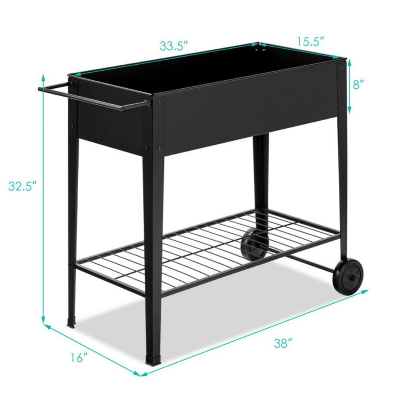 Aileu Metal Elevated Planter