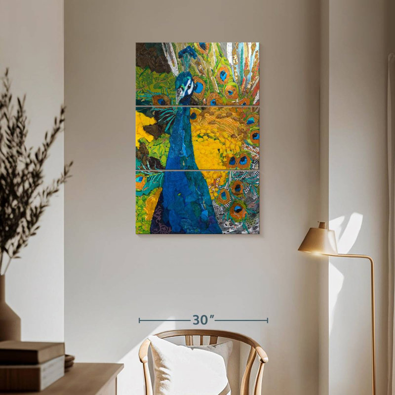Brampt Fine Feathered Fowl, 57" H x 36" W