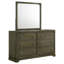 Commode 6 tiroirs avec miroir Myree