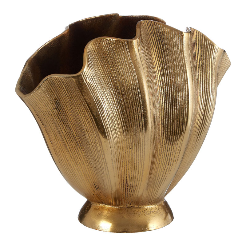 Lyly Metal Table Vase, 28cm H x 19cm W x 30cm D