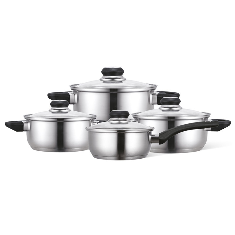 8 - Piece Stainless Steel Cookware Set