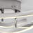 Orly Modern Flush Mount Ceiling Light Fixture, Chrome