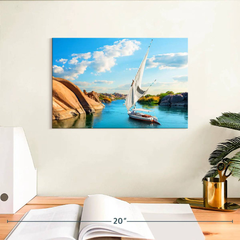Mehar River Nile Boat, 8" H x 12" W