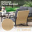 Patio Rattan Conversation Bistro Set With Coffee Table-262021177