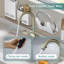 Robinet de cuisine rétractable High Arc, acier inoxydable à un trou, robinet d'évier moderne-124456760