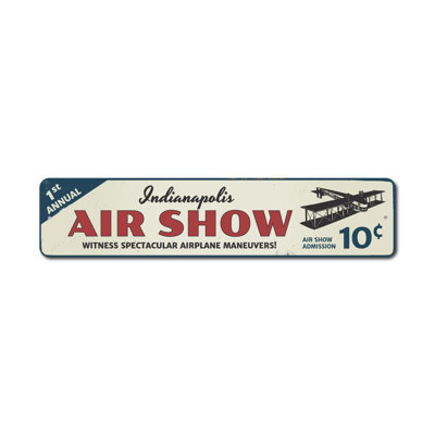 Plaque en aluminium personnalisée Air Show City