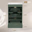 Meuble-lavabo de 20 po avec lavabo en céramique, porte à fermeture en douceur, tablette ajustable en forme de U, tiroir de compartiment et support de porte, style moderne, conception peu encombrante