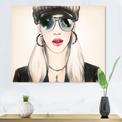 Contemporary Boho Chic Fashion Lady - reproduction sur toile