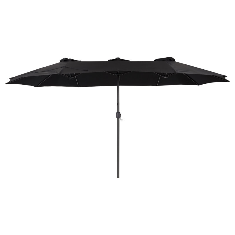 Parasol de marché 116 po hexagonal, Noir