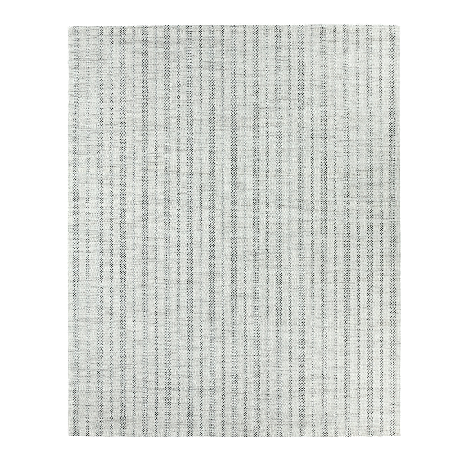 Ginevra Hand-Woven Striped Rug, Rectangle 6' x 9', Cream/Black