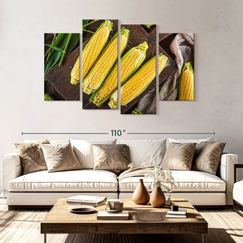 Harnek Corn Cobs, 54" H x 84" W