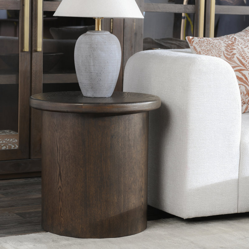 Caesar End Table, Dark Brown