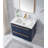 Magdaly 30'' Blue Modern Wall Mounted Single Bathroom Vanity Set with Two Drawers