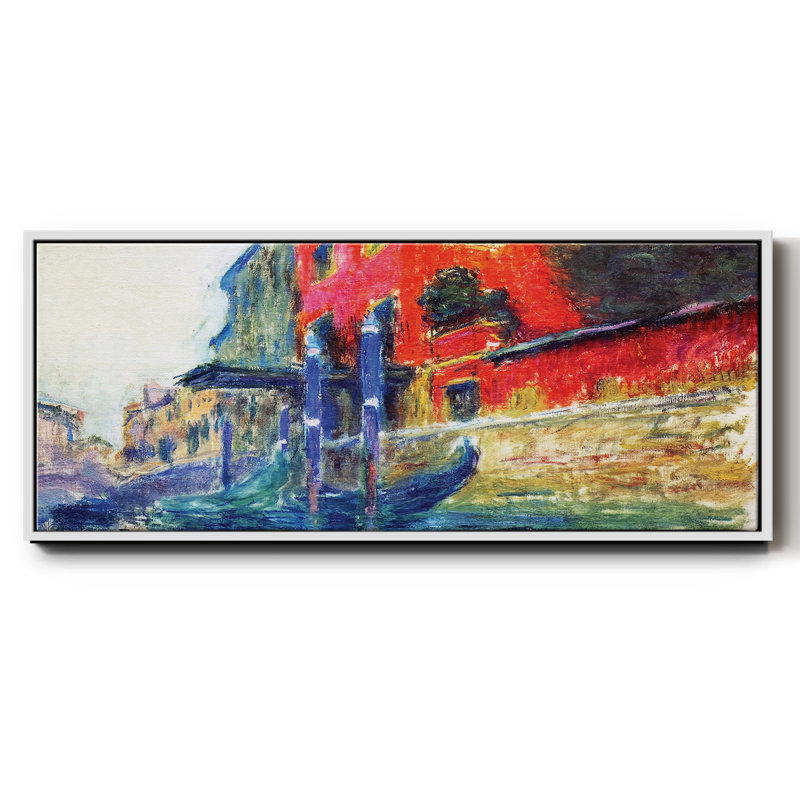 The Red House, 1908- Framed Canvas, 8" H x 20" W