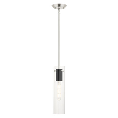 Luminaire suspendu cylindrique à 1 lumière Janine