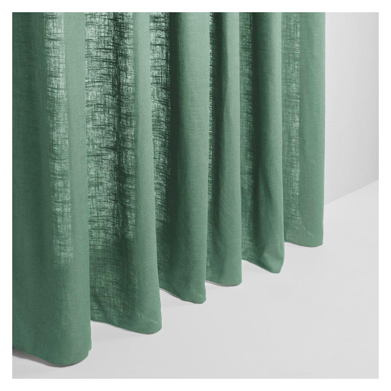 Bellavista Semi Sheer Curtain Single Panel, Width 145 x Drop 280cm, Green
