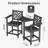 Outdoor Bar Chair Adirondack Chairs With Table Side Chair- Poly Outdoor Furniture-1299340671