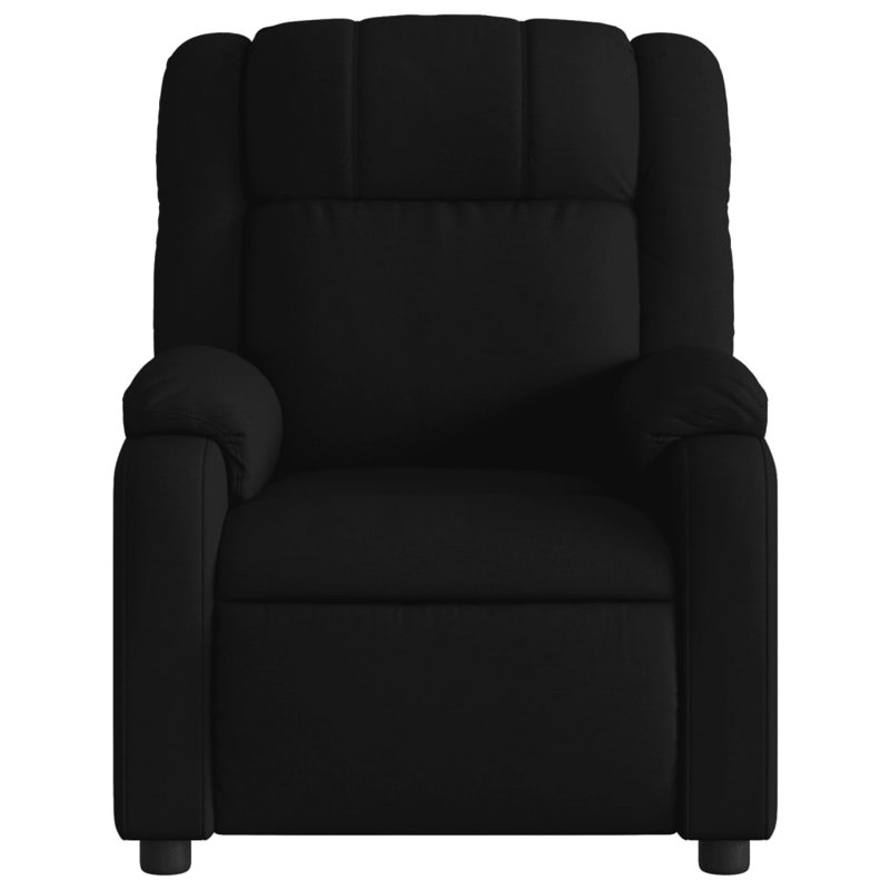 Upholstered Massage Chair, Black Fabric