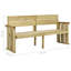 McChord Solid Wood Pine Outdoor Bench-1655534544
