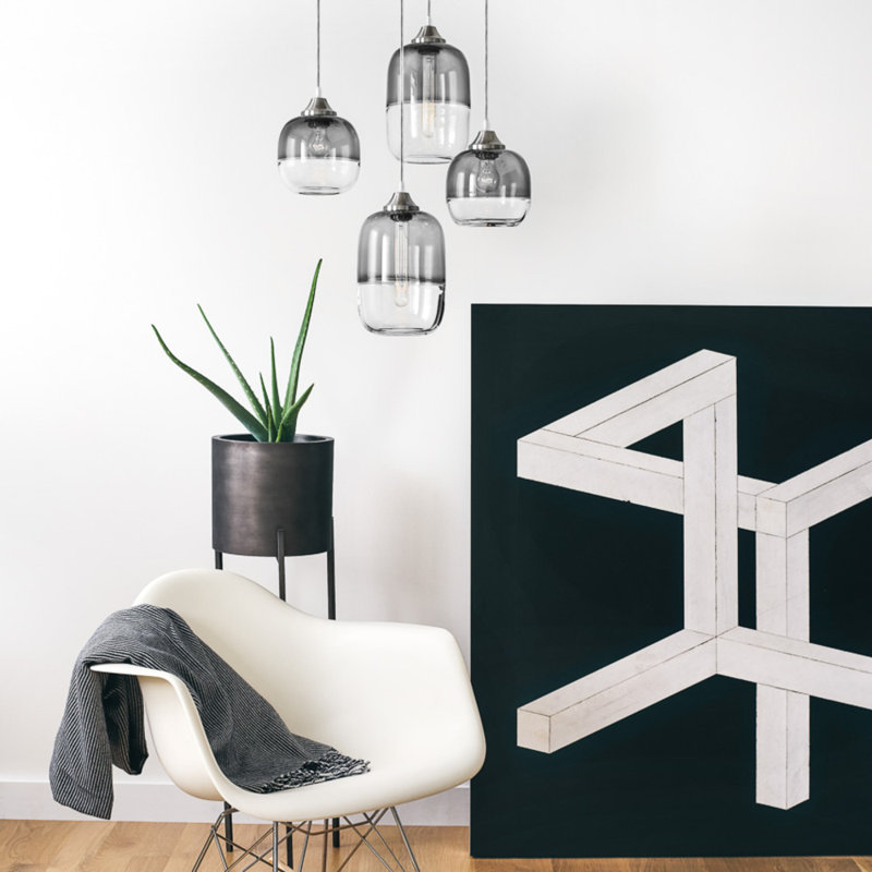 Encalmo 1 - Light Pendant, Gray/Clear