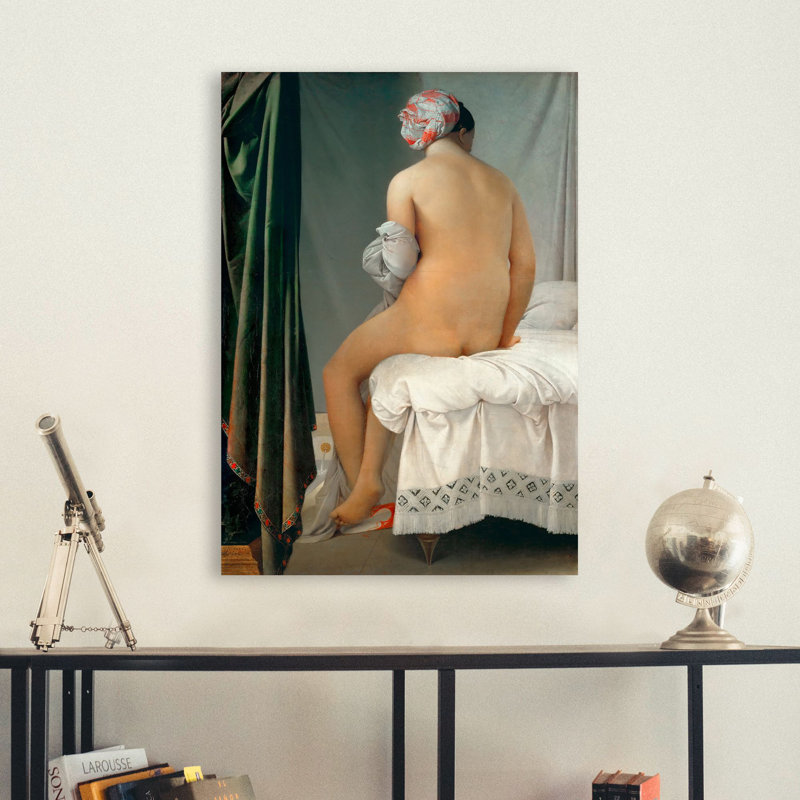 The Bather Of Valpinçon by Jean-Auguste-Dominique Ingres - Wrapped Canvas Print, 100cm H x 70cm W x 4cm D