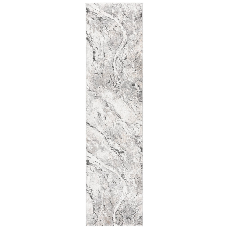 Tapis abstrait Lekesia, Tapis de couloir 2 pi 3 po x 9 pi