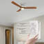 Ventilateur de plafond intelligent avec lumière Geddies