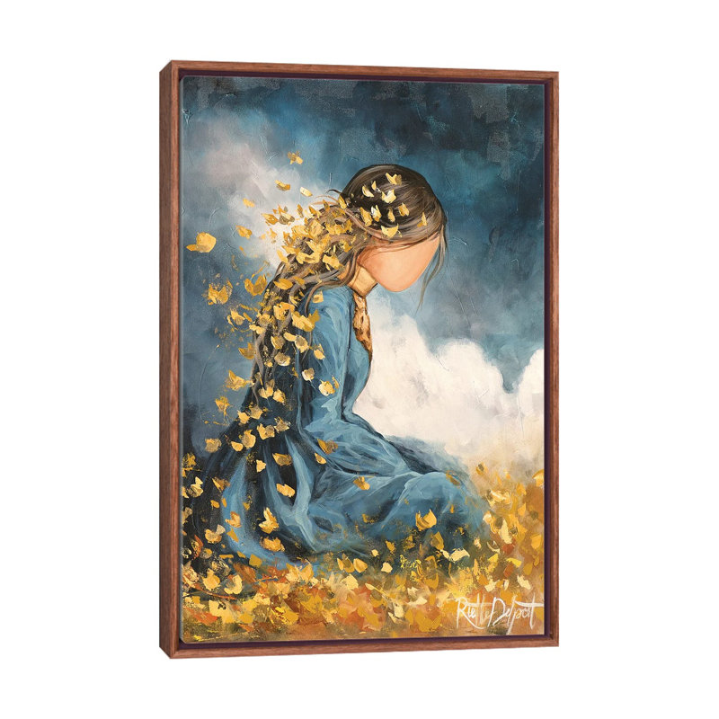 Still, She Shines - reproduction d'art murale - toile encadrée, Brun, H 48 po x l 32 po