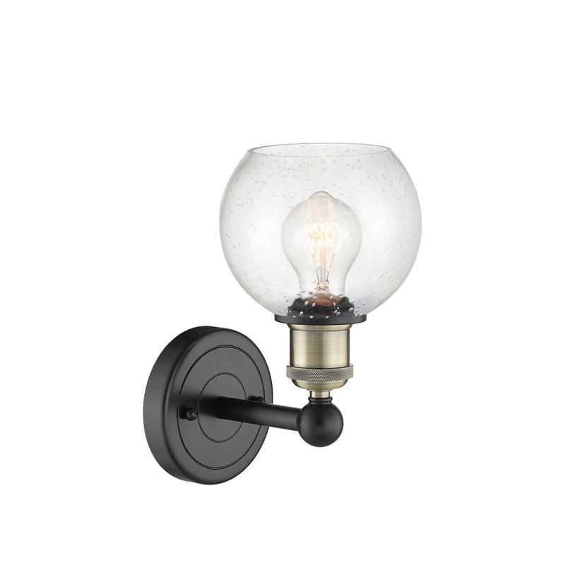 Cheboygan Armed Sconce, Seedy, Black Antique Brass
