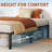 Bed Frame, Metal Platform, No Screws Needed, No Box Spring Needed, Heavy Duty, 800 Lbs Capacity, Tool-Free Assembly with Reinforced Iron Slats & Legs-934429140