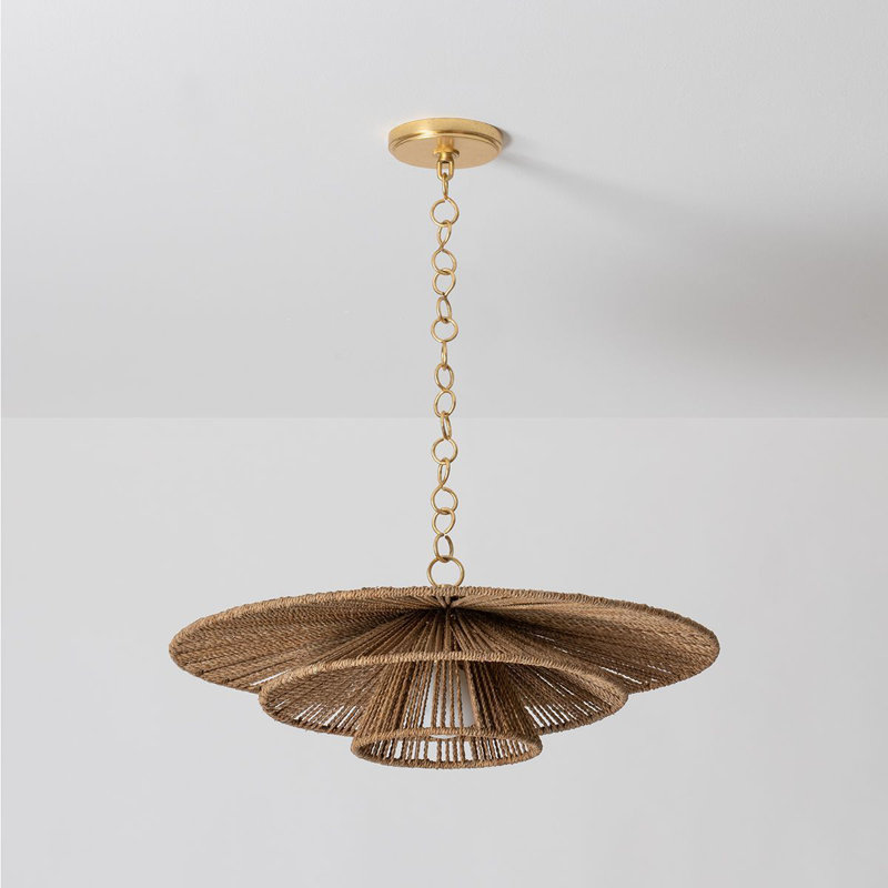 Levan 1 Light Pendant, 8.75" H x 24" W x 24" D