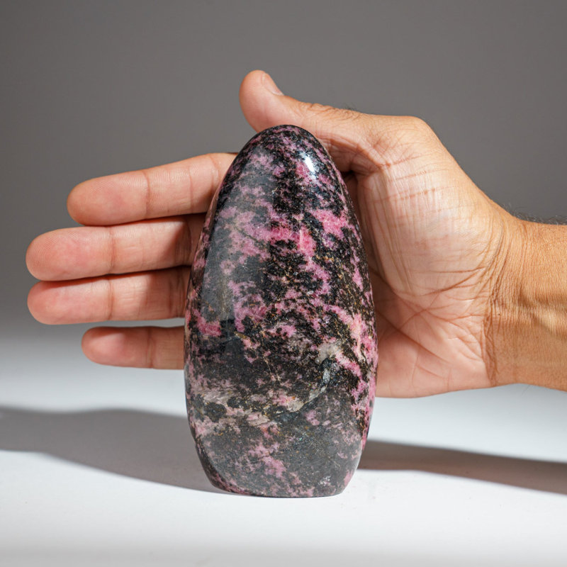 Polished Imperial Rhodonite Freeform from Madagascar (1.6 Lbs)