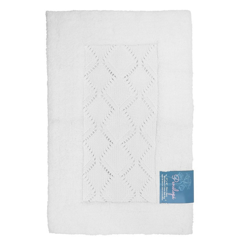 Tapis pour salle de bain Jakaiden, Rose