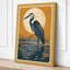 Moonlit Heron Japandi - Wrapped Canvas-1398625232-1398625233