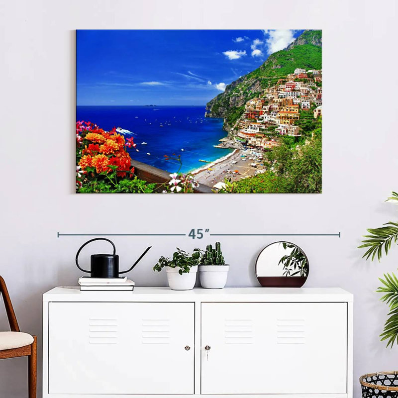 Gillard, pittoresque village de Positano, H 26 po x l 39 po