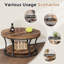 Table basse 31,49 po avec tablettes de rangement à 2 niveaux-1077346828