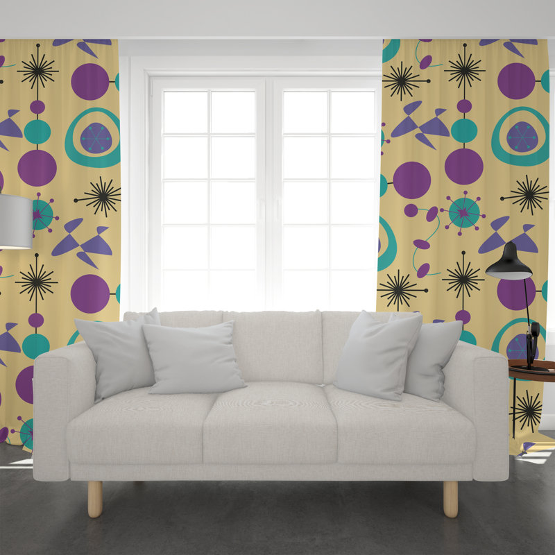 Paire de rideaux obscurcissant en polyester Diggins, L 40 po x H 52 po