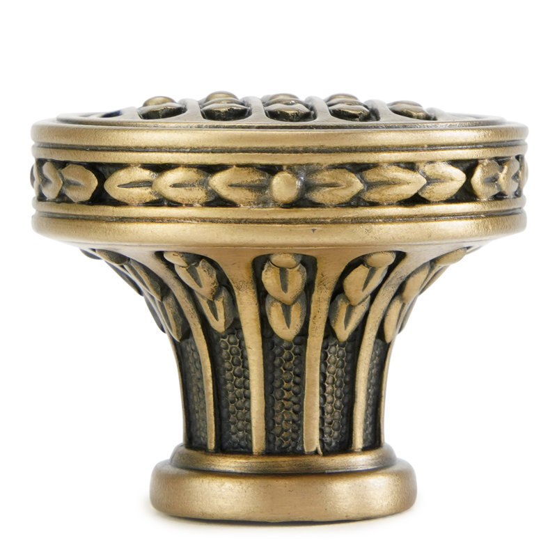 ASTORIA KNOB; BURNISHED FINISH, Gold