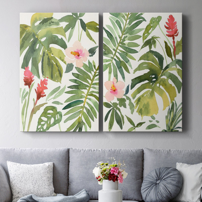 Toile tendue Tropical Farrago I-Premium Gallery - prête à être accrochée, H 12 po x l 8 po
