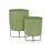 CosmoLiving by Cosmopolitan 2-Piece Modern Iron Pot Planter Set-87869758