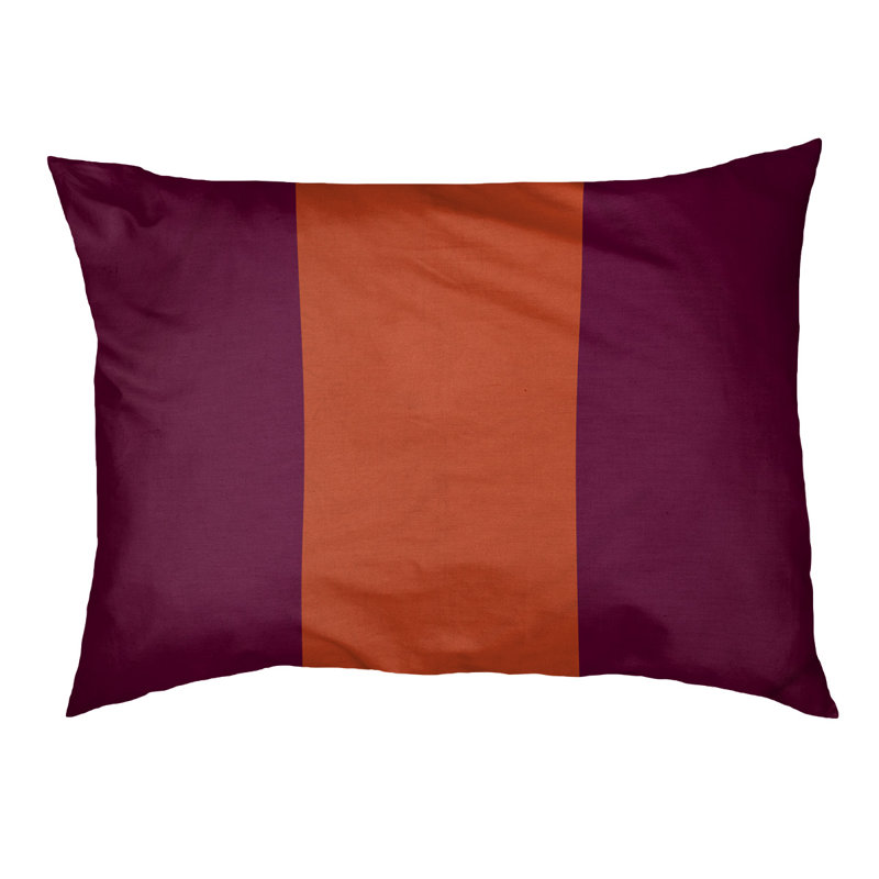 Coussin Miami, Très grand (l 50 po x P 40 po x H 7 po), Marron / orange / marron