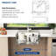 Évier de cuisine en acier inoxydable à simple cuve 25 "avec comptoir et accessoires-122614514
