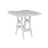 Berlin Gardens Harbor Regular Top With White Base Square Bar Table