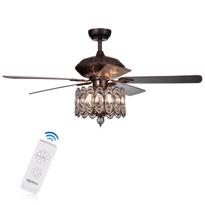 Rolfe 52 " Ceiling Fan with Light Kit