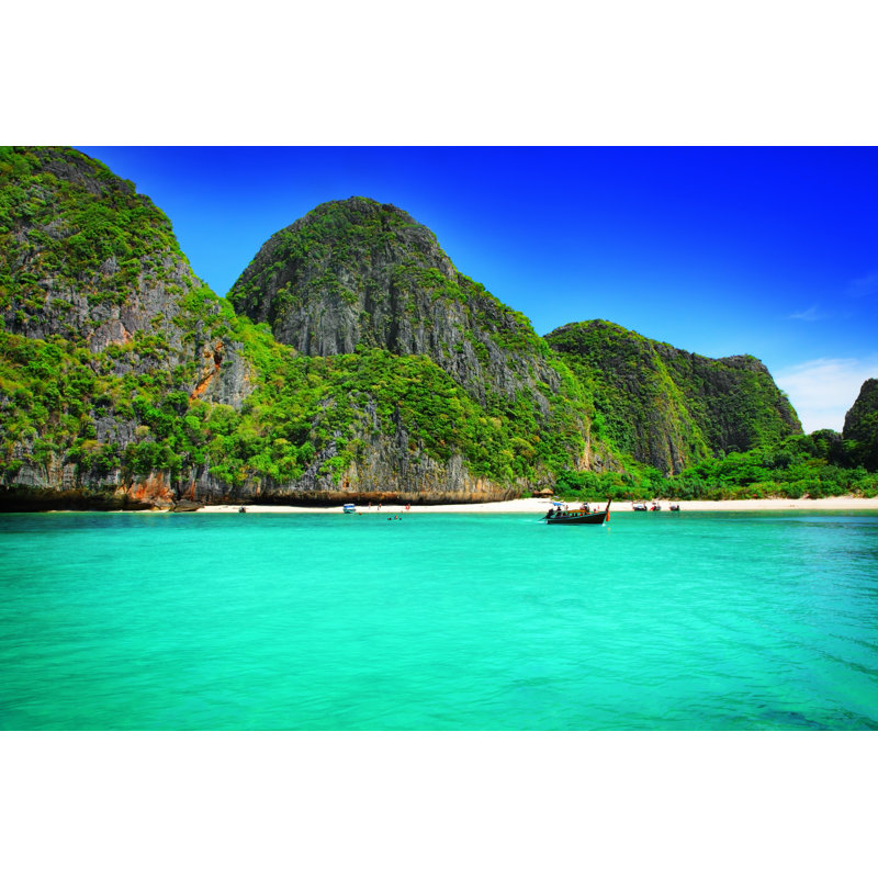 Maya Bay - Wrapped Canvas Print, 20cm H x 30cm W x 3.8cm D