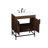 Corley 30'' Single Bathroom Vanity with Engineered Marble Top-667634371