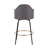 Tenessa Swivel Upholstered Counter Stool with Metal Frame