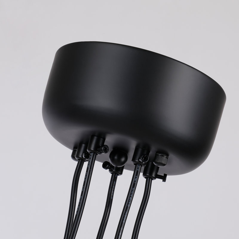 5-Light Black Arc Swaying Gravity Chandelier