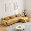 Ensemble de canapé modulaire en chenille d'inspiration bambou, canapé modulaire 3 + 1 places avec coussins, ensemble de compression, pour le salon-728119274